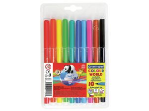 FLAMASTER CENTROPEN 7550 TP10 KPL. 10SZT COLOUR WORLD 1,00MM