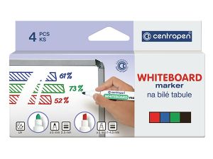MARKER SUCHOŚCIERALNY CENTROPEN 8559 4 SZT. MIX OKRĄGŁA KOŃCÓWKA