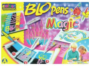 FLAMASTER CENTROPEN JP962 DMUCHANY 10+1 + 8 SZABLONÓW MAGIC SET BLOPENS