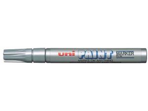 MARKER OLEJOWY UNI PX-20 SREBRNY OKRĄGŁA KOŃCÓWKA