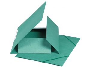 TECZKA Z GUMKĄ BIELLA ZIELONA KARTONOWA