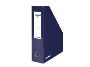 POJEMNIK NA CZASOPISMA DONAU 80MM GRANATOWY KARTONOWY LAKIEROWANY