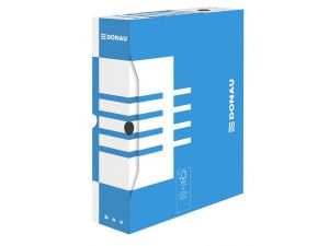 PUDŁO ARCHIWIZACYJNE DONAU A4 80 MM NIEBIESKIE