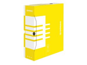 PUDŁO ARCHIWIZACYJNE DONAU A4 100 MM ŻÓŁTE