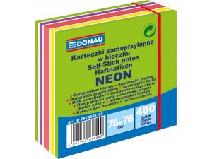 NOTES SAMOPRZYLEPNY DONAU 76X76MM MIX ZIELONY