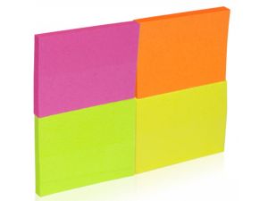 NOTES SAMOPRZYLEPNY DONAU 38X51MM 4X50 KARTECZEK NEONOWYCH