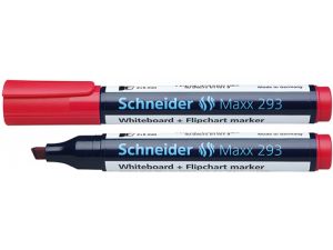MARKER SUCHOŚCIERALNY SCHNEIDER MAXX 293 CZERWONY ŚCIĘTA KOŃCÓWKA