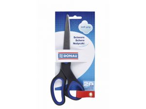 NOŻYCZKI DONAU SOFT GRIP 20CM CZARNO-NIEBIESKIE