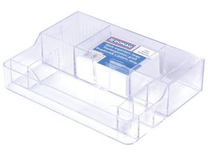 PRZYBORNIK NA BIURKO DONAU JEŻ PRZEZROCZYSTY