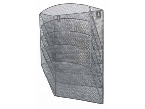 POJEMNIK NAŚCIENNY Q-CONNECT A4 SREBRNY 5 PÓŁEK DRUCIANY