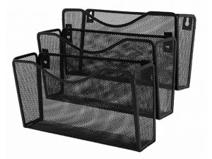 POJEMNIK NAŚCIENNY Q-CONNECT 3 PÓŁKI CZARNY DRUCIANY