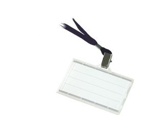 IDENTYFIKATOR DONAU 85X50MM Z TAŚMĄ CZARNĄ