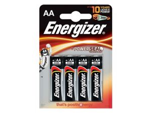 BATERIA ENERGIZER ALKALINE POWER AA LR6 4SZT.
