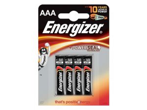 BATERIA ENERGIZER ALKALINE POWER AAA LR03 4SZT