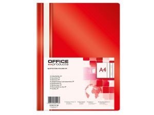 SKOROSZYT PLASTIKOWY OFFICE PRODUCTS A4 CZERWONY