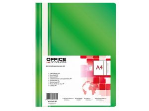 SKOROSZYT PLASTIKOWY OFFICE PRODUCTS A4 ZIELONY