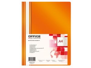 SKOROSZYT PLASTIKOWY OFFICE PRODUCTS A4 POMARAŃCZOWY