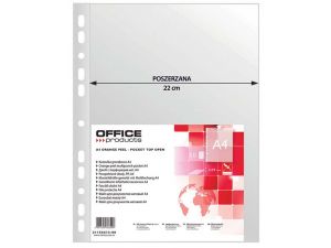 KOSZULKA GROSZKOWA OFFICE PRODUCTS A4 POSZERZANA 90 MIC. 50 SZT.