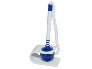 DŁUGOPIS OFFICE PRODUCTS NA SPRĘŻYNCE STOJĄCY SAMOPRZYLEPNY BIAŁO-NIEBIESKI