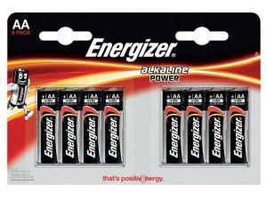 BATERIA ENERGIZER ALKALINE POWER AA LR6 8SZT.