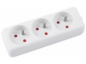 PRZEDŁUŻACZ OFFICE PRODUCTS 3 GNIAZDA 1,5M Z UZIEMIENIEM BIAŁY