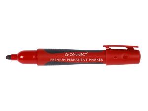MARKER PERMANENTNY Q-CONNECT CZERWONY PREMIUM