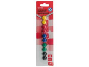 MAGNESY OFFICE PRODUCTS 15MM 10 SZT. MIX KOLORÓW