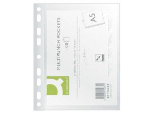 KOSZULKA GROSZKOWA Q-CONNECT A5 100 SZT. 50 MIC.