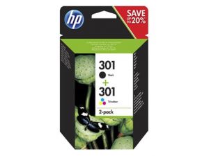 HP Tusz N9J72AE Nr301 Black+Color CH561EE+CH562EE