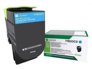 LEXMARK Toner 71B20C0 Cyan 2,3K