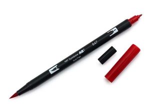FLAMASTER TOMBOW BRUSH ABT 847 C.CZERWON