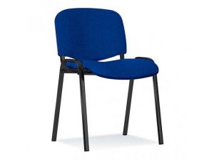 KRZESŁO STACJONARNE ISO BLACK CU-14 NIEBIESKO-CZARNA KRATA WIĘCEJ NIEBIESKIEGO