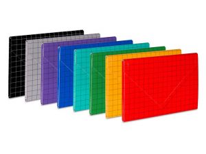 TECZKA KOPERTOWA VAUPE A4 NIEBIESKA TEKTUROWA