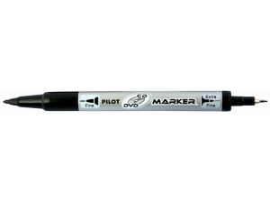 MARKER PILOT DO CD/DVD DWUSTRONNY CZARNY