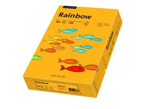 PAPIER KSERO RAINBOW A4 160G JASNY POMAŃCZOWY R22