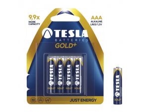 BATERIA TESLA LR03 AAA GOLD+ LR03 4 SZT. ALKALICZNA BLISTER FOLIOWY