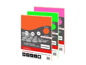 ETYKIETA EMERSON FLUORESENCYJNE KÓŁKA RÓŻOWE 25 ARKUSZY