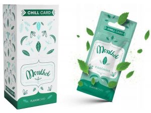 KARTA AROMATYZUJĄCA CHILL CARD 25SZT. MENTHOL COOLMINT 100% LISTKI AROMATYZUJĄCE