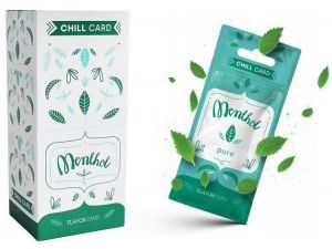 KARTA AROMATYZUJĄCA CHILL CARD 25SZT. MENTHOL PURE 100% LISTKI AROMATYZUJĄCE