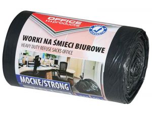 WORKI NA ŚMIECI 35L BIUROWE OFFICE PRODUCTS 50SZT. MOCNE (LDPE) CZARNE