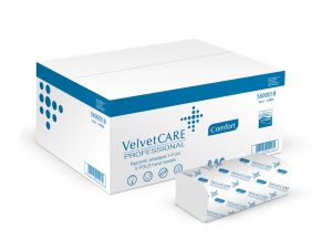 RĘCZNIK ZZ VELVET CARE V-FOLD ECO-WHITE MAKULATURA BIELONA PROFESSIONAL