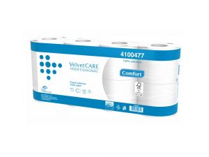PAPIER TOALETOWY VELVET CARE 8 SZT. 28M 2 WARSTWOWY PROFESSIONAL COMFORT BIAŁY CELULOZA