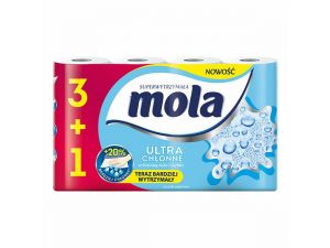 RĘCZNIK KUCHENNY MOLA 3+1 GRATIS PAPIEROWY BIAŁY